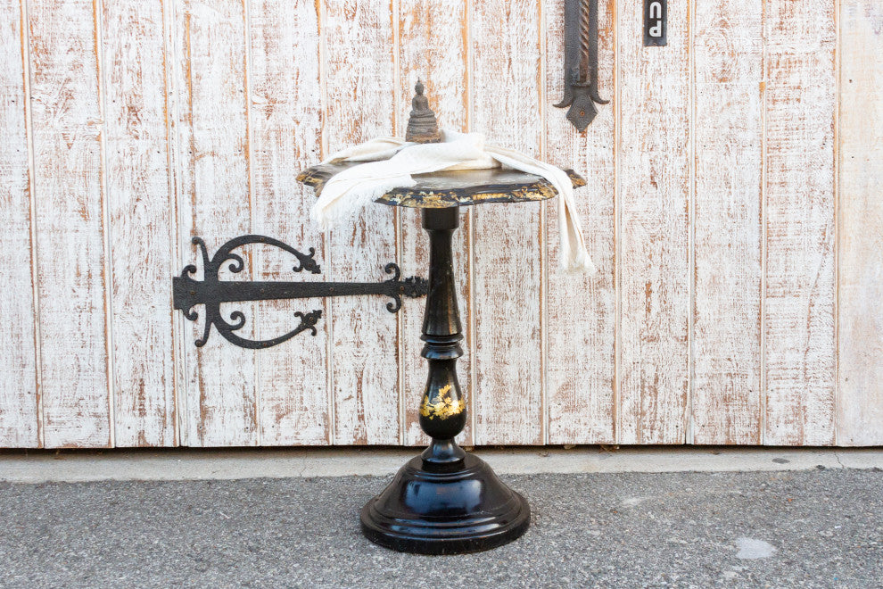 Antique French Mother of Pearl Inlaid Table
