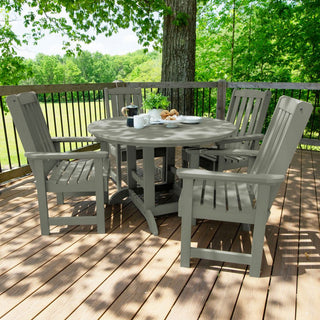 Lehigh 5-Piece Round Dining Set, Eucalyptus