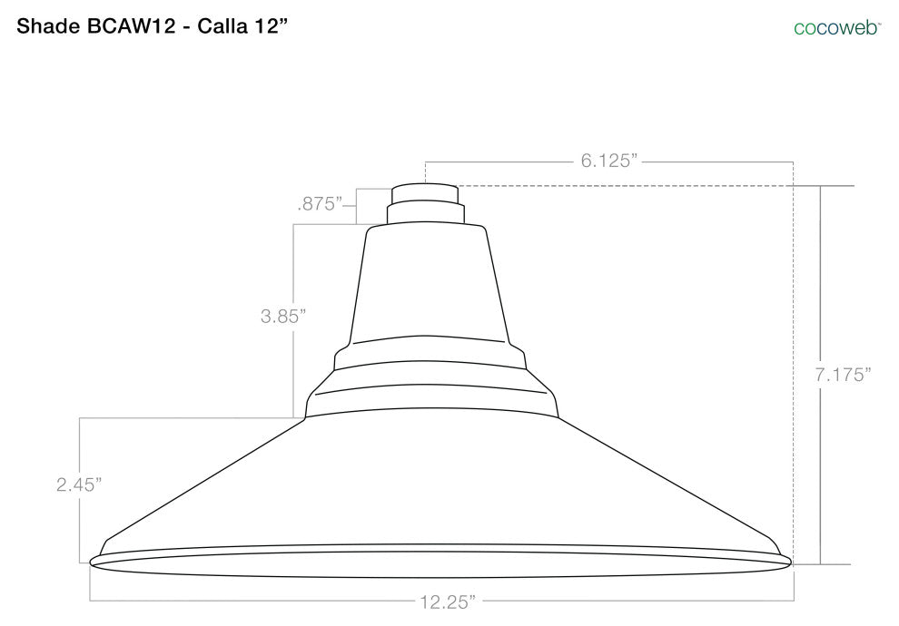 Cocoweb 12" Calla LED Outoor Post Light in Black With 11' Post