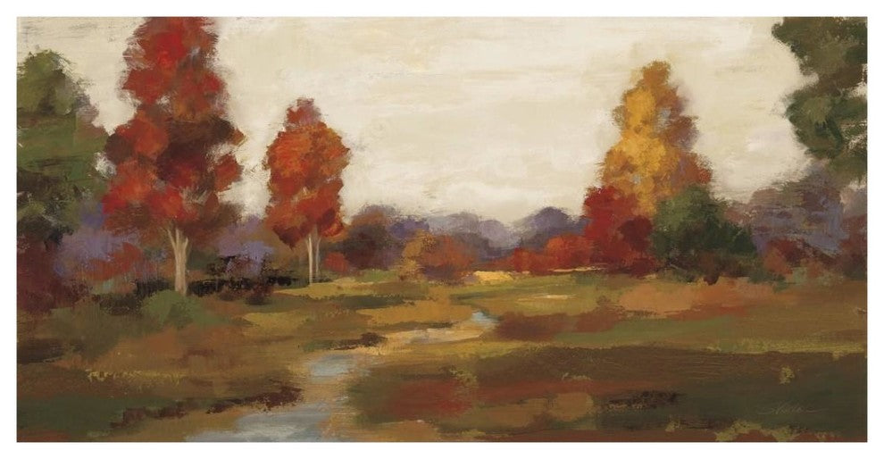 "Fall Creek" Digital Paper Print by Silvia Vassileva, 38"x20"