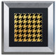 Color Bakery 'Xmas Houndstooth 5', Silver Frame, Black Mat, 11x11