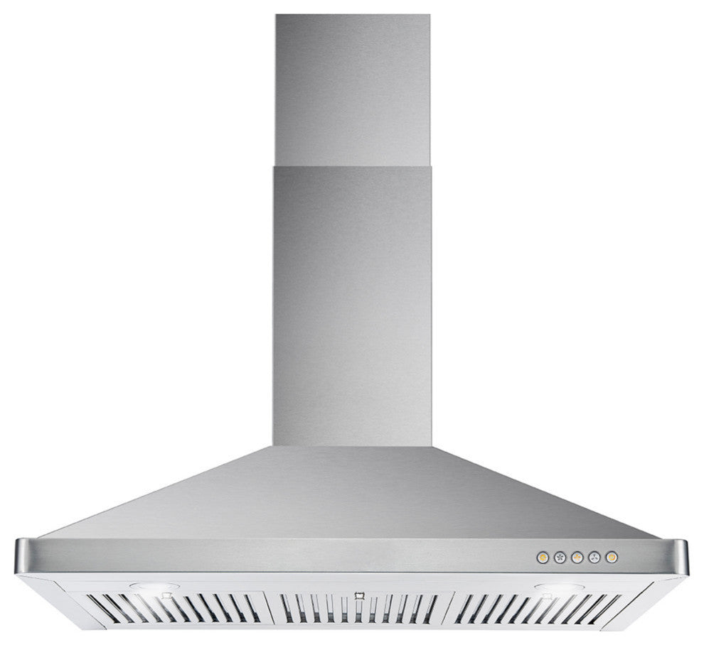 2-Piece Kitchen, 36" Gas Range and 36" Wall Mount Range Hood