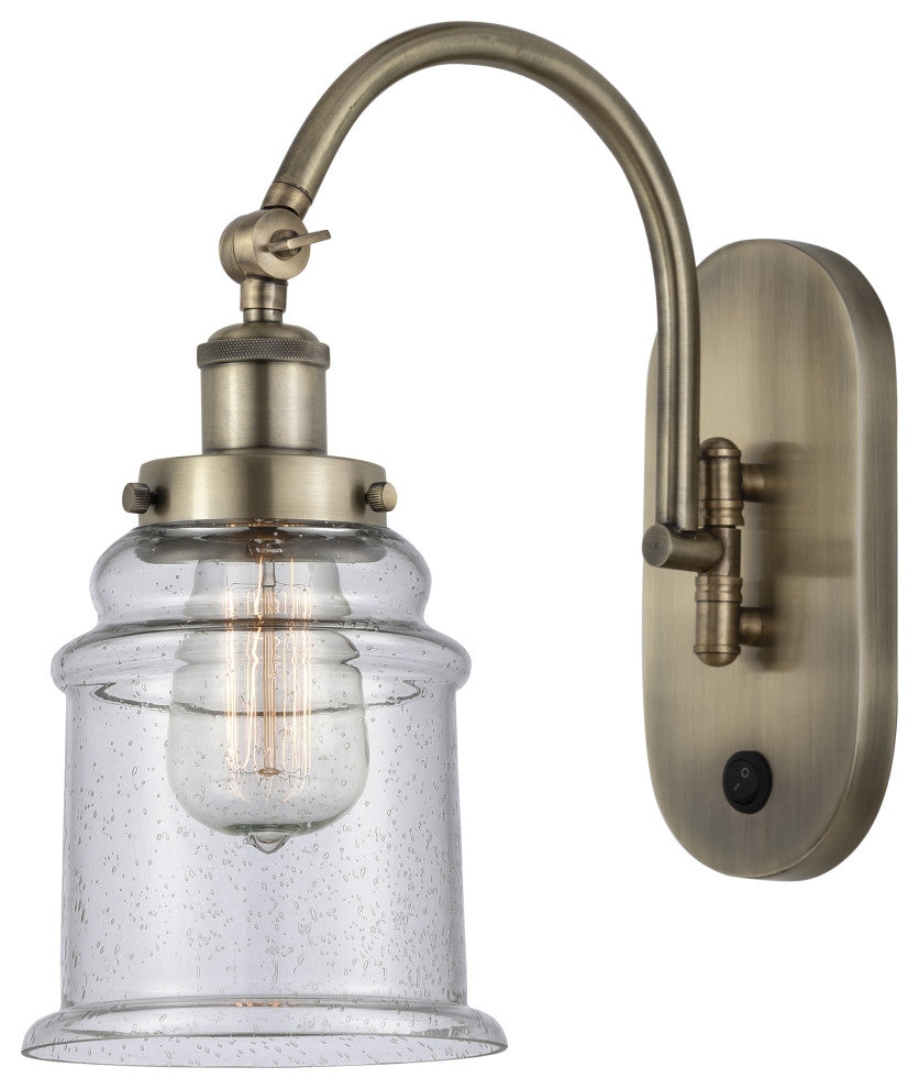 Innovations 918-1W-AB-G184 1-Light Sconce, Antique Brass