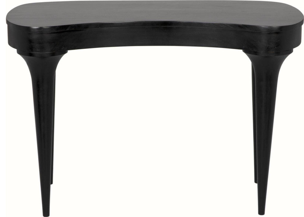 Rennie Collection Mahogany Desk, Hand-Rubbed Black