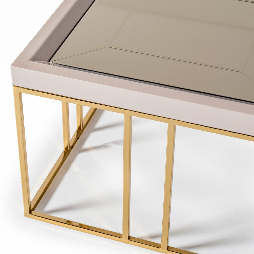 Carmela Cocktail Table Shimmering Ivory