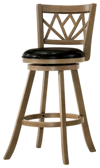 Furniture of America Vergara Wood 29-Inch Swivel Bar Stool in Maple