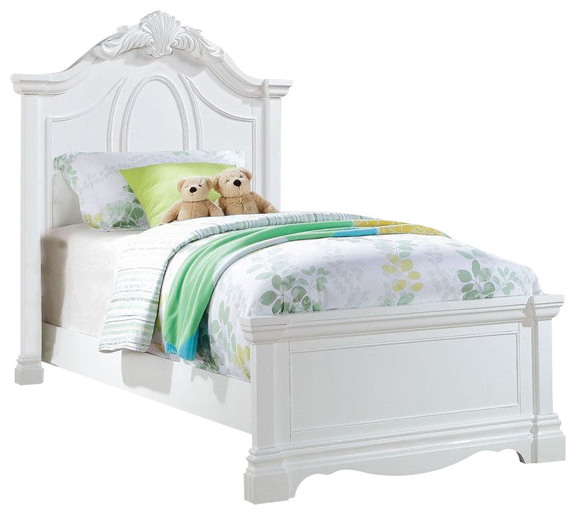Acme Estrella Youth Twin Panel Bed in White 30240T EST SHIP TIME APPX 4