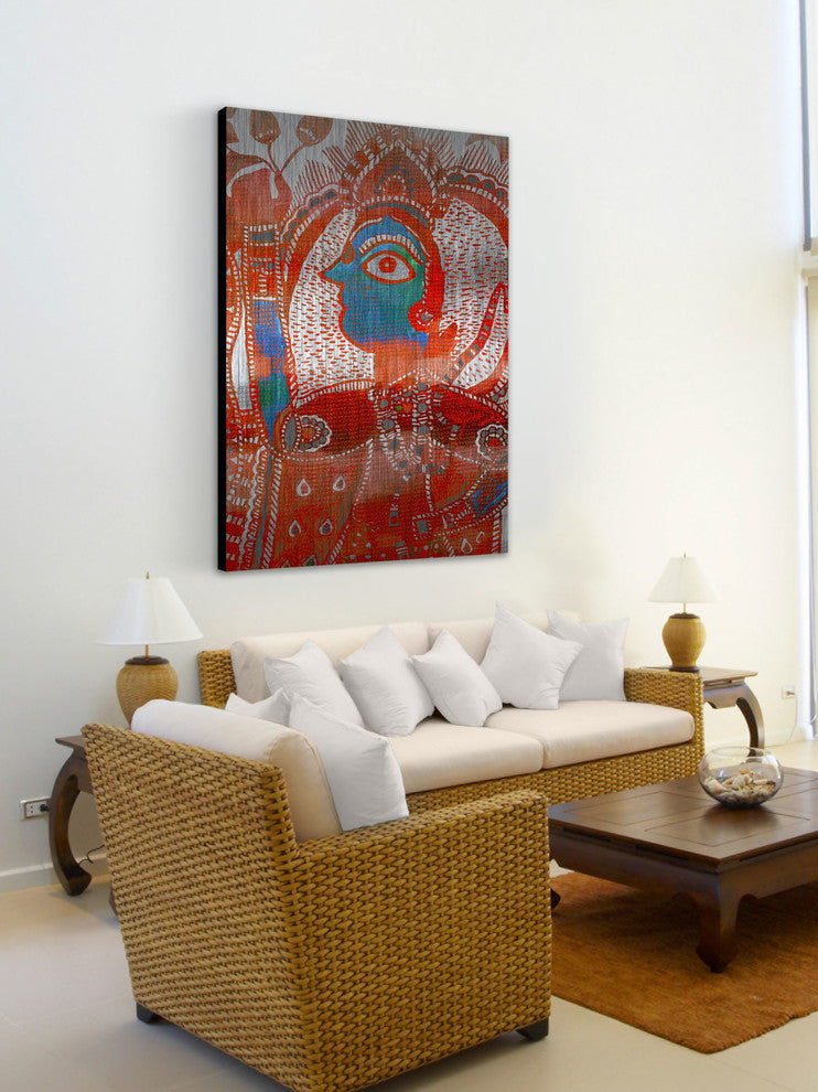 "Watching You" UV Ink Print on Brushed  Aluminum, 24"x36"