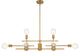 Delphi - 8 Light Island - Aged Gold Finish