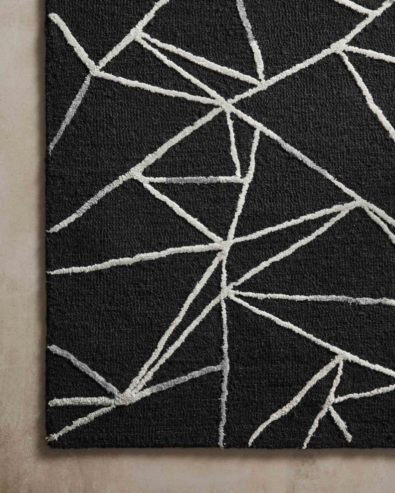 Verve VER-03 Black / Ivory 18" x 18" Sample Swatch