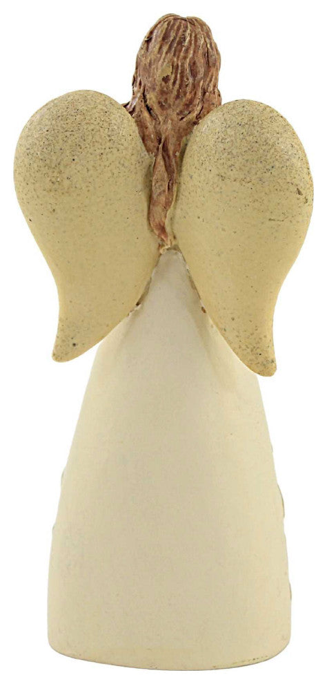 Figurine Faith Angel Polyresin Praying Hands Cross Church 20491