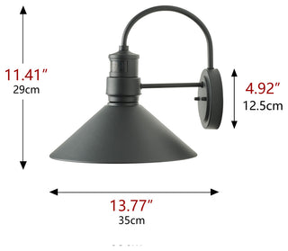 Farmhouse Gooseneck Dusk To Dawn Motion Sensor Outdoor Barn Light