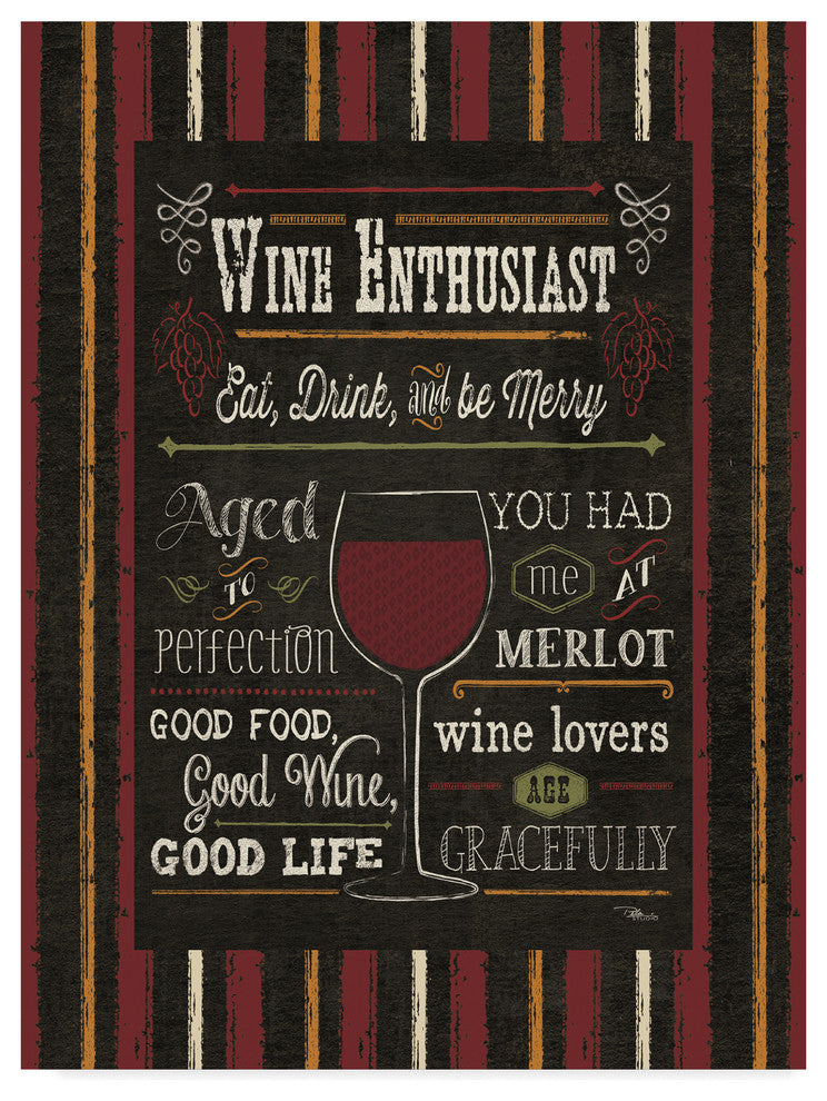 Pela Studio 'Wine Enthusiast II' Canvas Art, 35"x47"