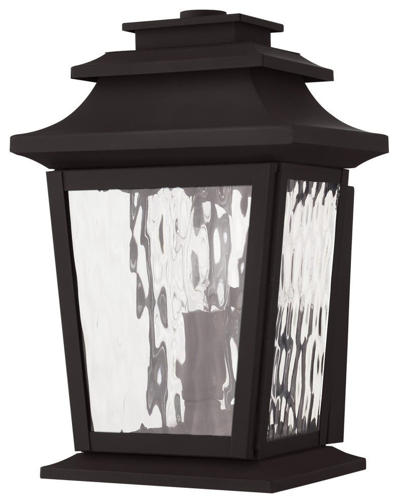 Livex 20255-07 1-Light Bronze Outdoor Wall Lantern, Bronze