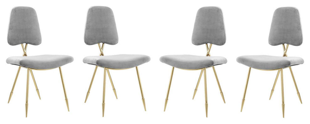 Gray Ponder Dining Side Chair Set of 4