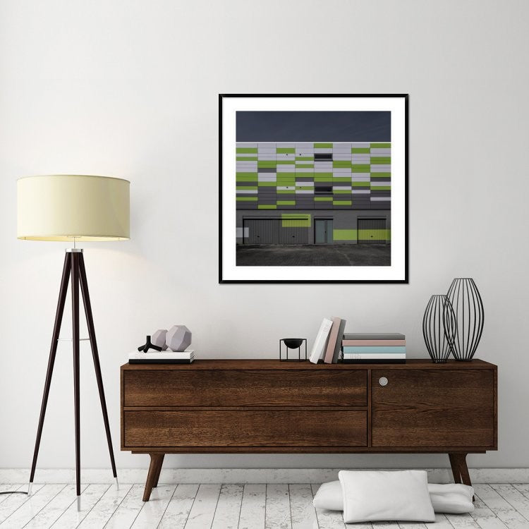 "Geometry" Framed Digital Print by Luc Vangindertael (laGrange), 44x44"