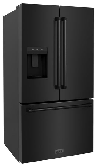 ZLINE 36" Standard Depth Refrigerator, Black Stainless RSM-W-36-BS