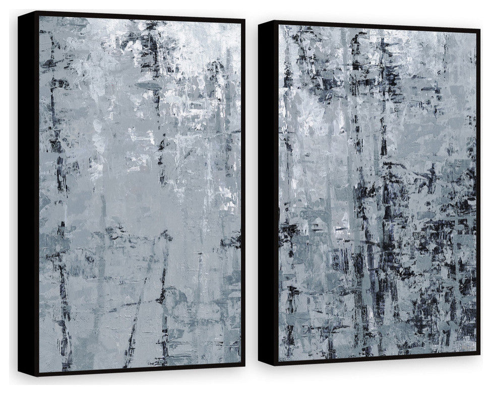 Forest Shadow Diptych, 32"x24"