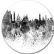 Moscow Skyline, Cityscape Round Wall Art, 36"