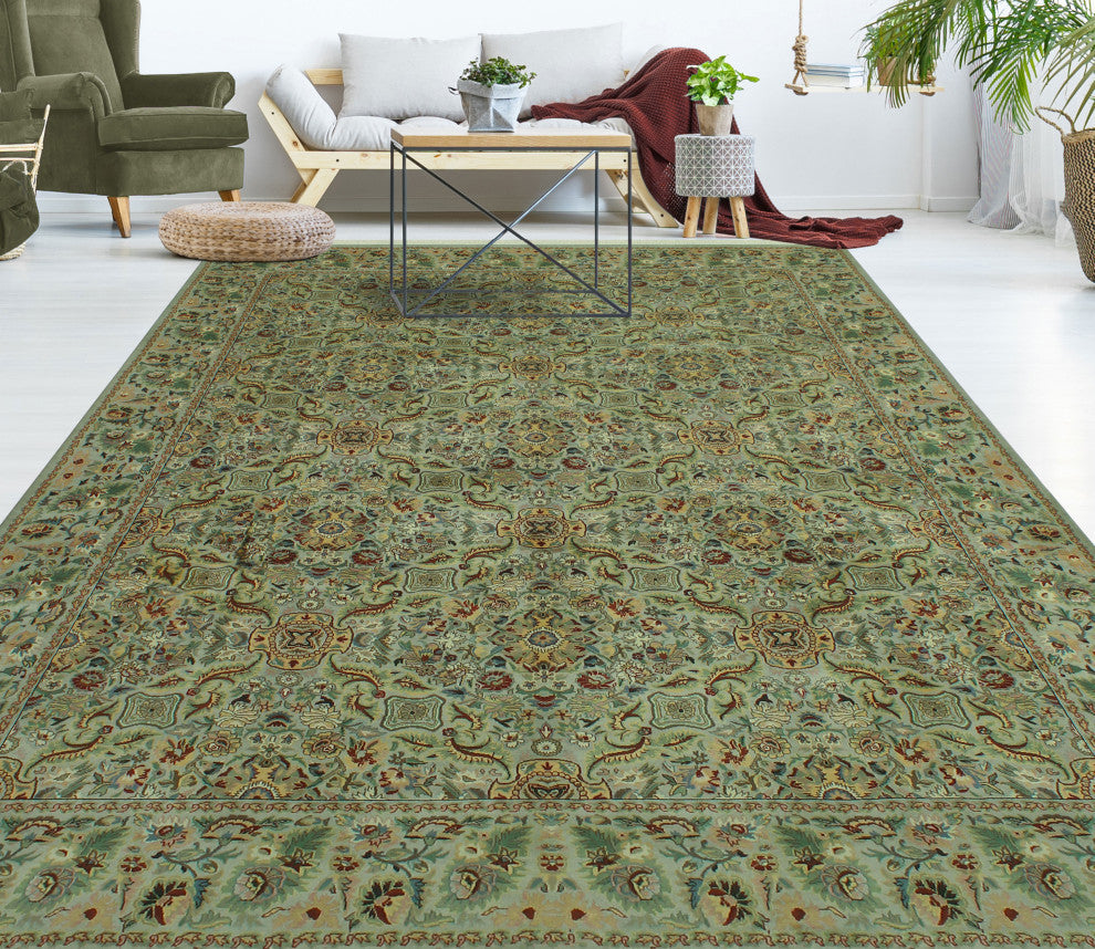 Pak-Persian Mandisa Gray/Gold Rug, 8'2x10'1