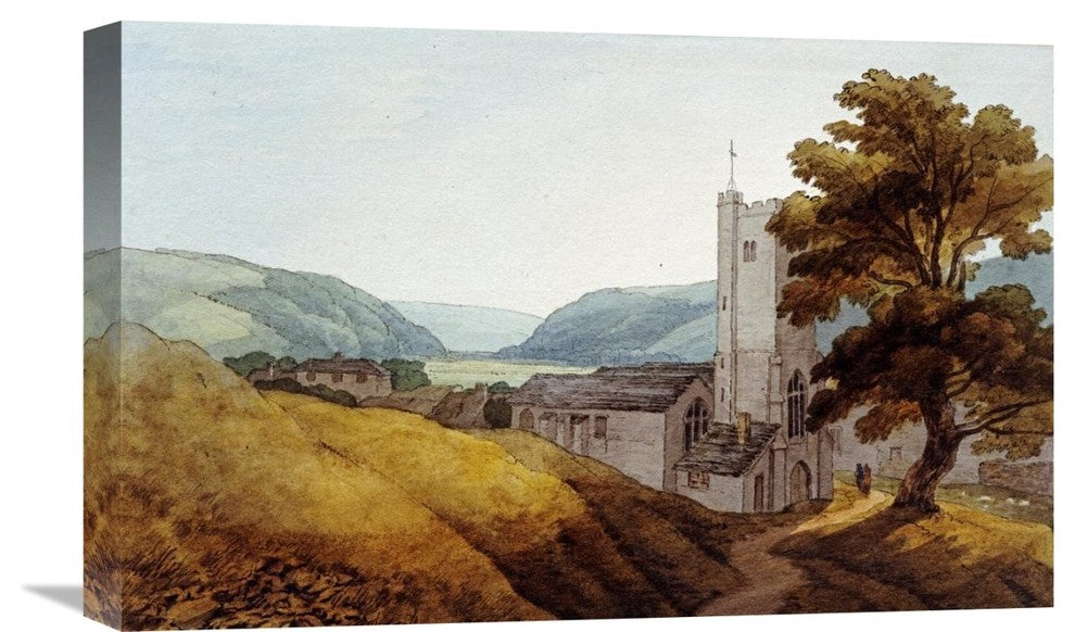 "From The Churchyard at Dulverton, Somerset" Artwork, 22" x 14"