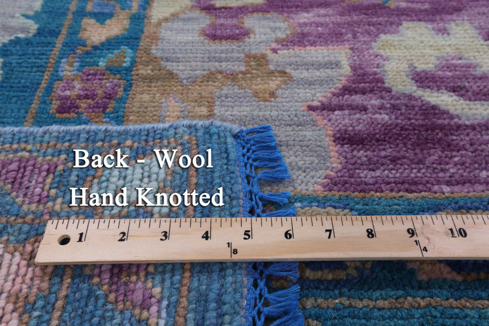 8' 0" X 10' 2" Turkish Oushak Hand Knotted Wool Rug - Q15854