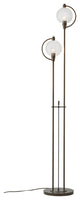 Pluto Floor Lamp, Bronze Finish, Clear Glass