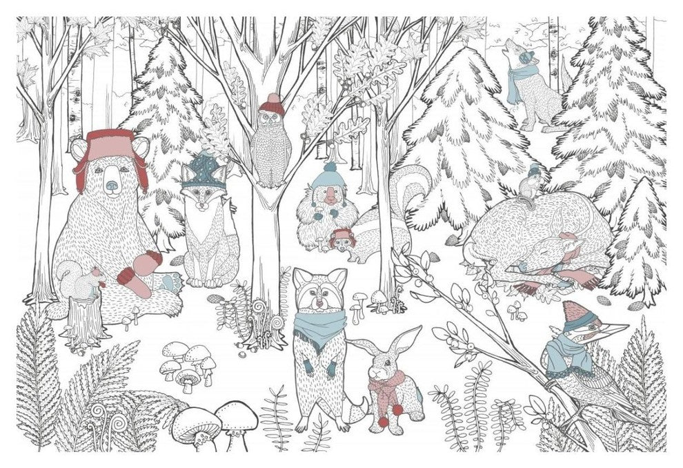 "Color the Forest Color XIII" Digital Paper Print by Elyse DeNeige, 26"x18"