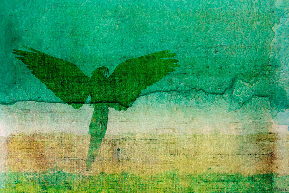 "Open Wings" Painting Print on Wrapped Canvas, 60"x40"