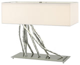 Brindille Table Lamp, Sterling, Natural Anna Shade