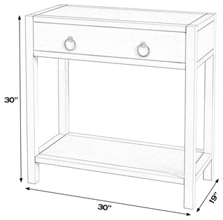 Butler Specialty Lark 30" White Wood 1-Drawer Nightstand