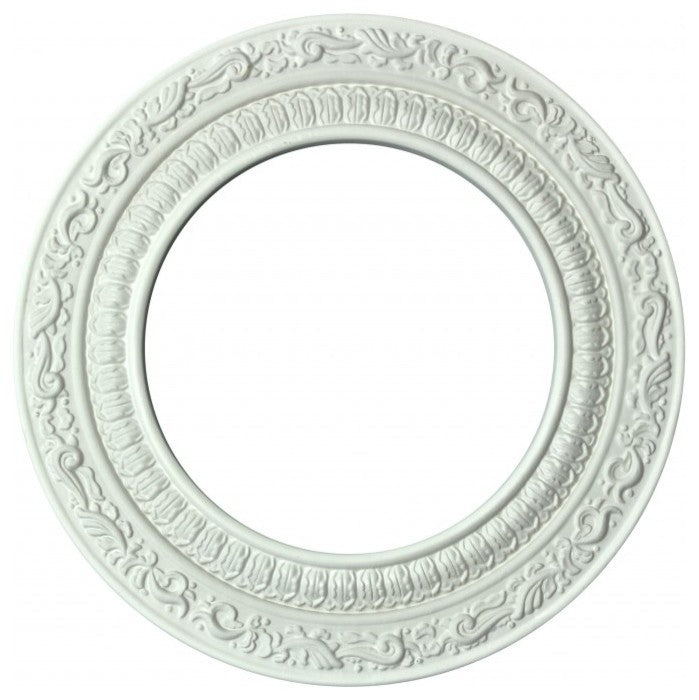 Spot Light Trim Medallions 6" ID White Urethane Pack of 5 Renovators Supply