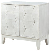 Mabel 2-Door Accent Cabinet With Adjustable Shelves, White