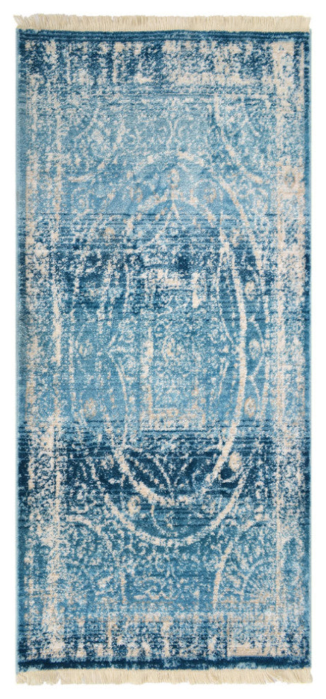 MACHINE MADE POLYESTER AREA RUGS  -Blue Color, Oriental ,Rugs for Living Room
