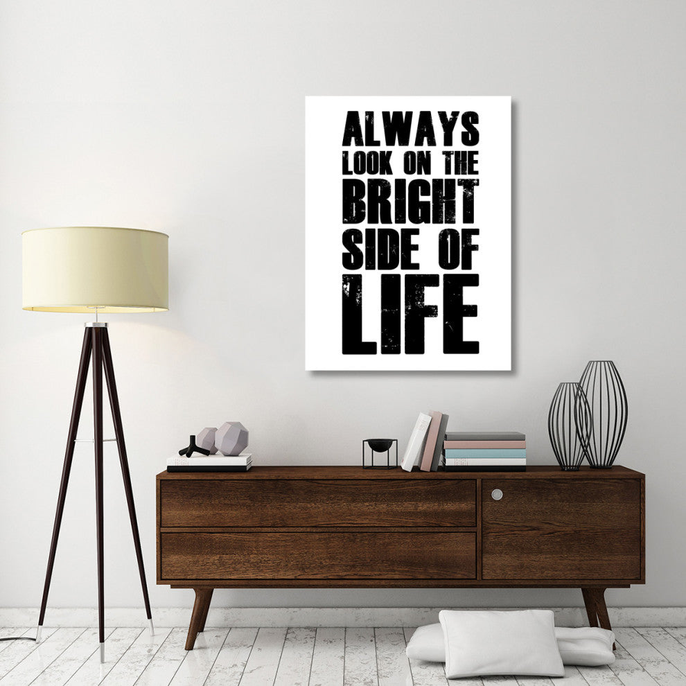 "Bright Side of Life Poster Poster White" Fine Art Print