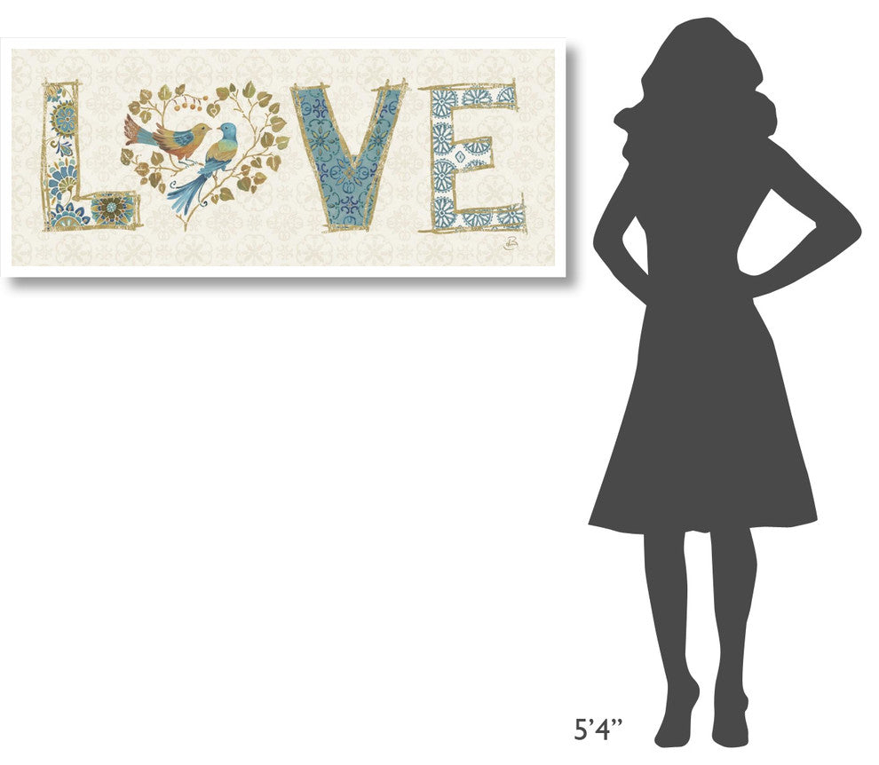 "Love Tales VI" Digital Paper Print by Daphne Brissonnet, 52"x22"