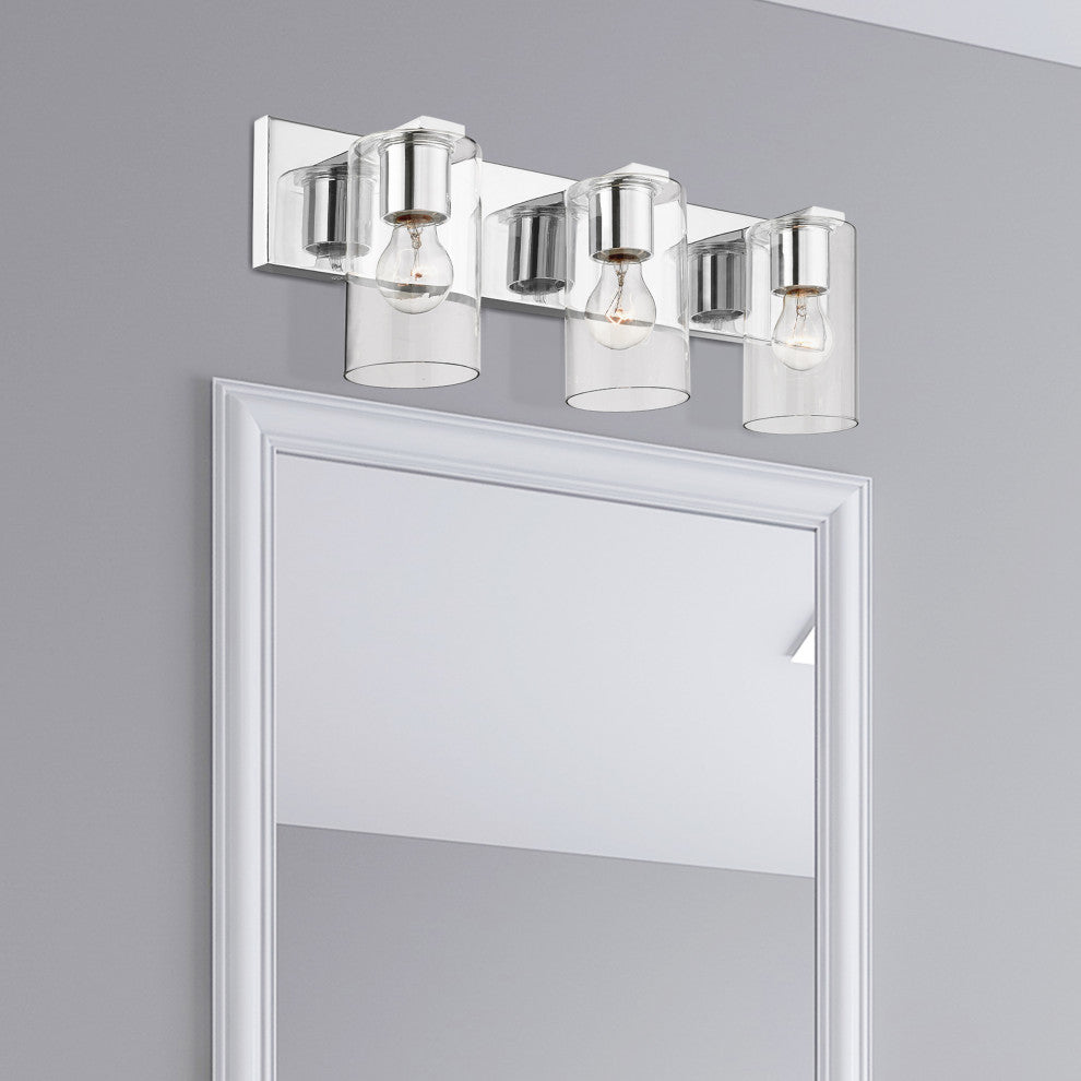 Livex Lighting Zurich 3 Light Polished Chrome Vanity Sconce