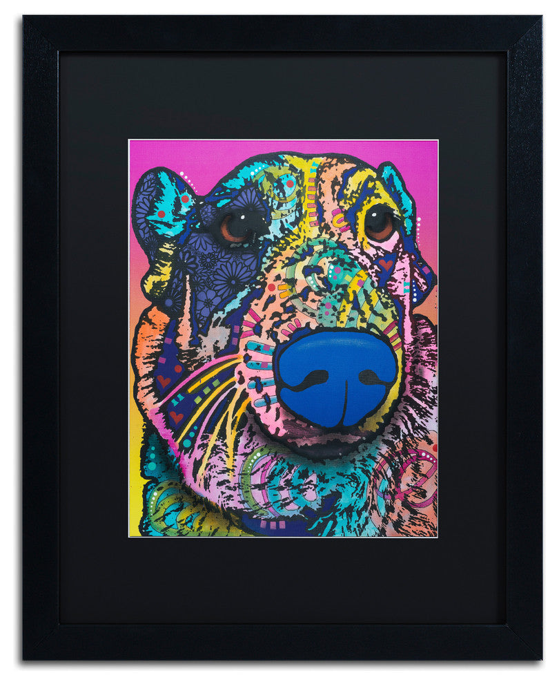 Dean Russo 'Oliver 16' Matted Framed Art, Black Frame, Black Mat, 16x20