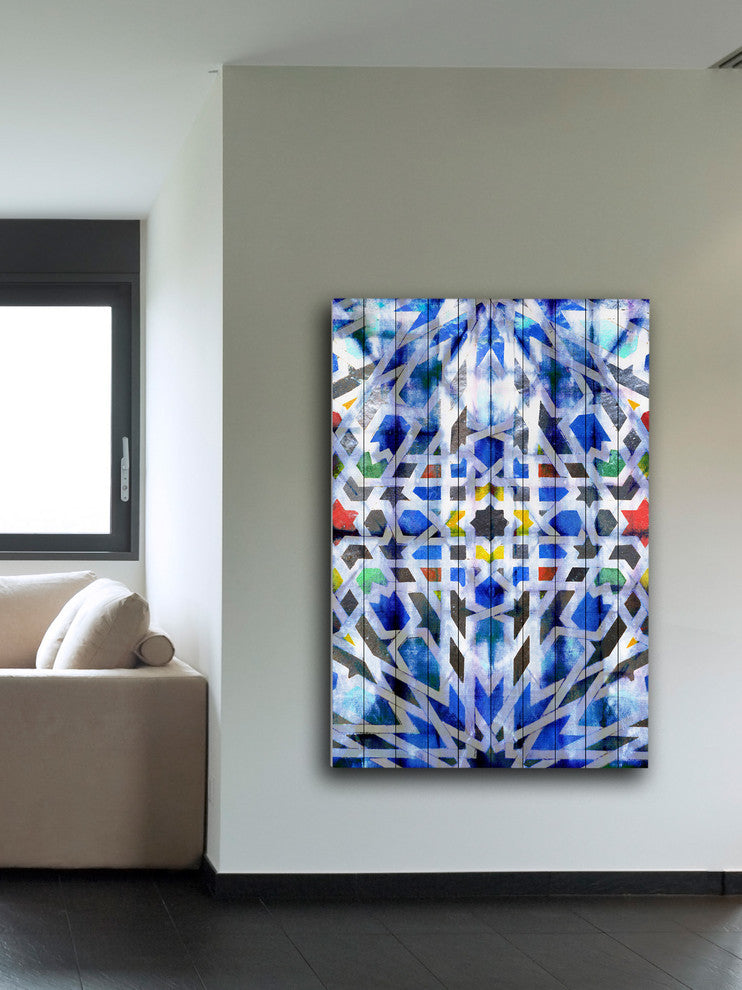 "Arfoud" Print on White Wood, 40"x60"