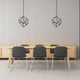 Corrietes - 3 Light Pendant - Matte Black - Clear