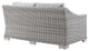 Conway Outdoor Patio Wicker Rattan Loveseat Light Gray Gray