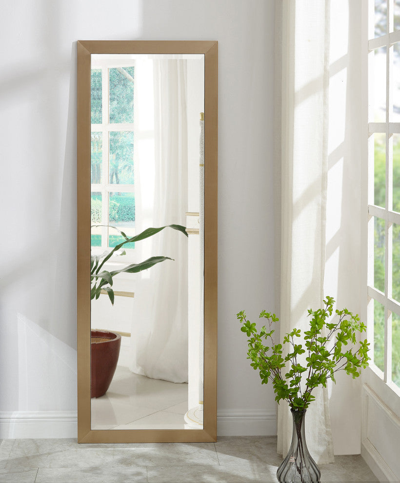 Hepburn Mirror, Brushed Gold
