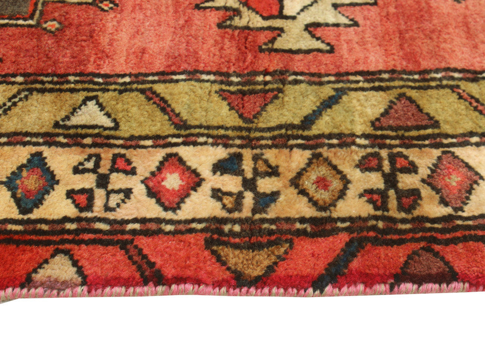 Fine Vintage Distressed Roshanak Red/Charcoal Runner, 3'2 x 7'7