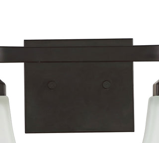Staunton 1-Light Iron/Glass Modern LED Vanity Light, Oil Rubbed Bronze, 2-Light