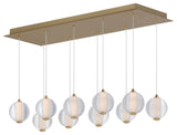 ET2 E24648-144 Rhythm 34"W LED Linear Chandelier - Gold
