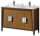 Fine Fixtures Imperial II 60" Double Sink Vanity, Wheat, No Mirror
