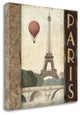 "City Skyline Paris VIntage Square" By Marco Fabiano, Gallery Wrap Canvas