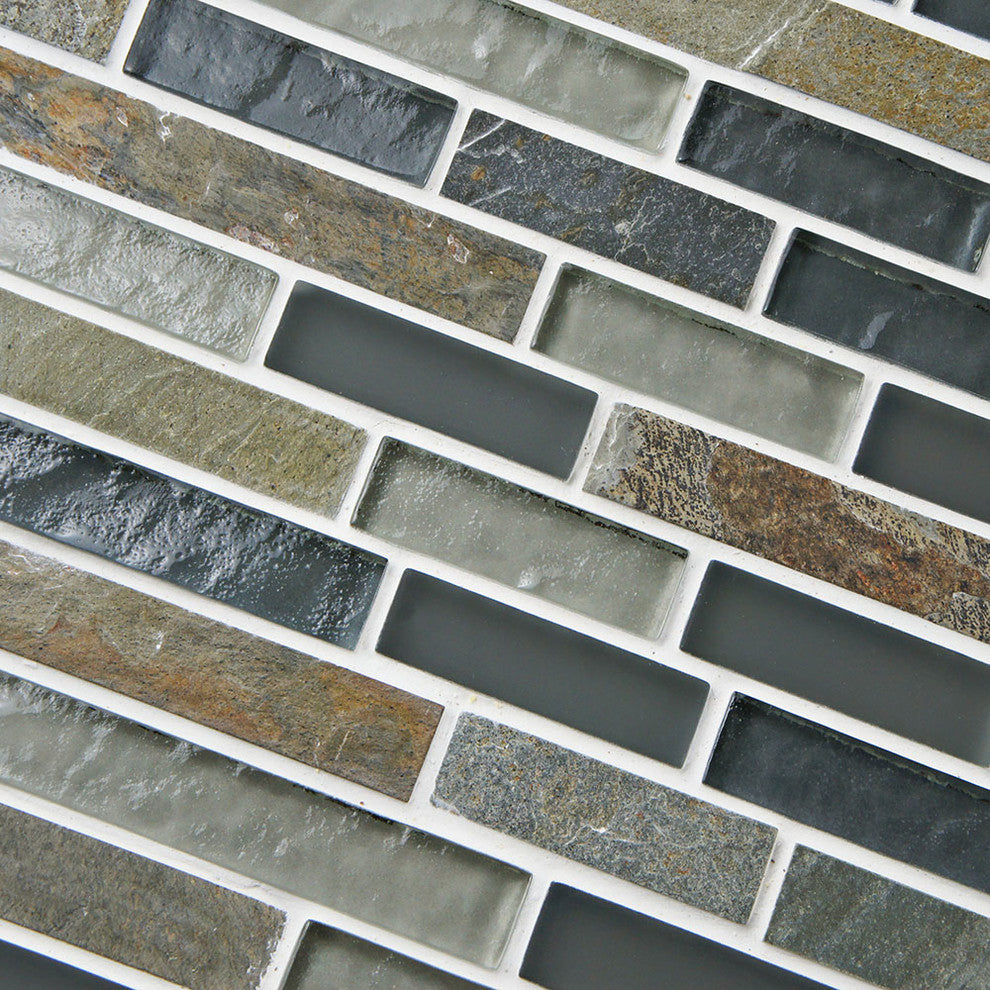 Tessera Piano Wisp Glass Wall Tile