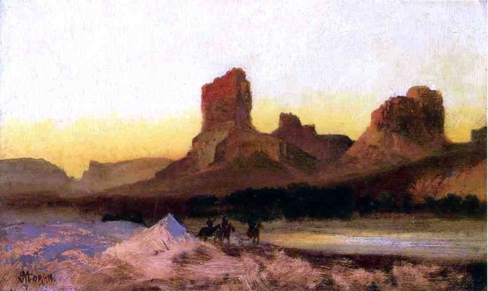 Thomas Moran Indians at the Green River Wall Decal