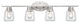 4 Light 34" Brushed Nickel Bathroom Vanity Light